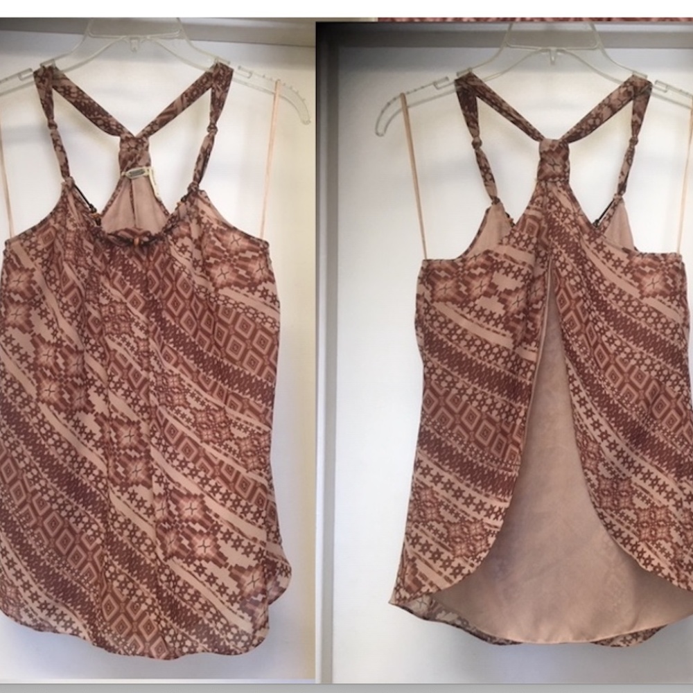 Guess Split Back Open Tank Top Euc - image 1